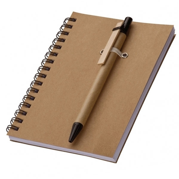Logo trade advertising products image of: A6 ECO Notepad KEYSTONE
