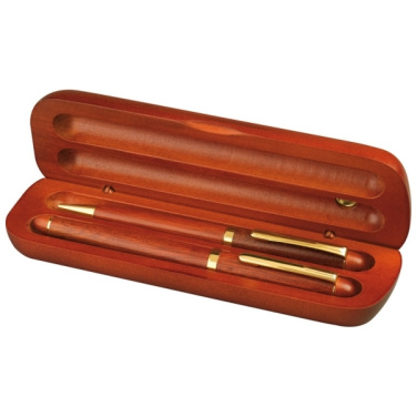 Logotrade promotional merchandise image of: Rosewood writing set OXFORD