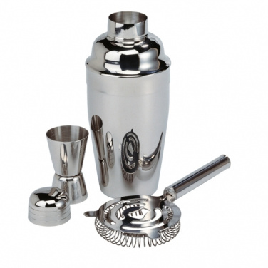 Logotrade promotional products photo of: Metal cocktail set, 3-piece MESSINA
