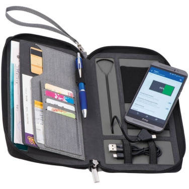 Logo trade business gift photo of: Travel folder with power bank Almera
