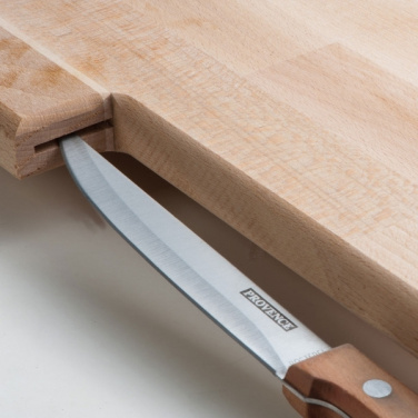 Logo trade promotional giveaway photo of: Wooden board with knife LIZZANO