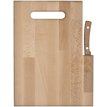 Logotrade promotional products photo of: Wooden board with knife LIZZANO