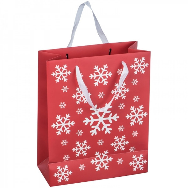 Logo trade promotional giveaway photo of: Big Christmas paper bag ROMBAS