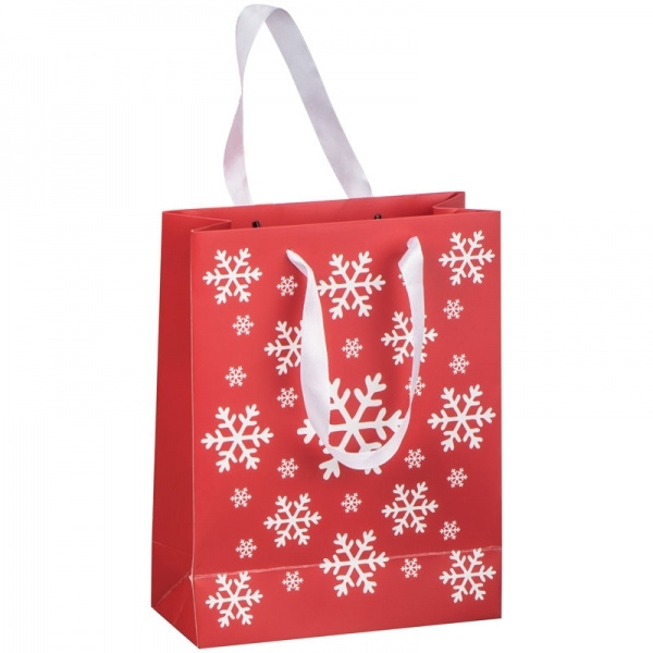Logo trade promotional gifts picture of: Small Christmas paper bag BASEL