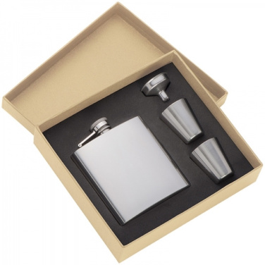 Logotrade promotional product picture of: Hip flask with 2 shot glasses SANDVIKEN 170 ml