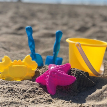 Logo trade business gifts image of: Beach bucket BONITO