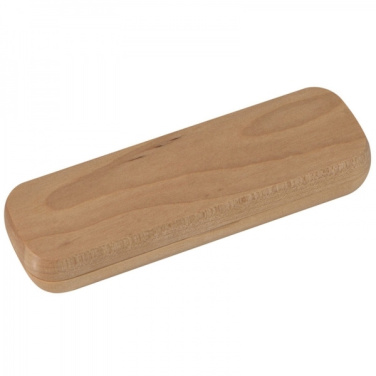 Logo trade promotional products picture of: Wooden writing set ballpen and roller INDIANAPOLIS