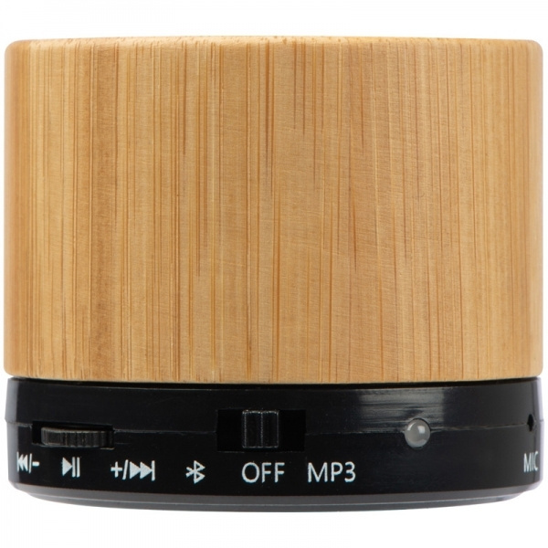 Logo trade advertising products image of: Bamboo bluetooth speaker FLEEDWOOD
