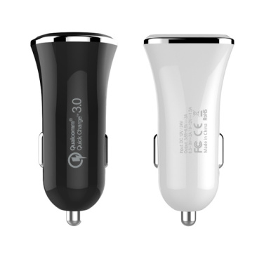 Logo trade promotional merchandise picture of: Car charger (Qualcomm Quick Charge 3.0)