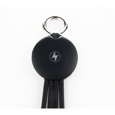 Logo trade advertising product photo of: 3in1 cable with enlighted logo for engraving, RXD-368