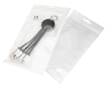 Logo trade corporate gifts image of: 3in1 cable with enlighted logo for engraving, RXD-368