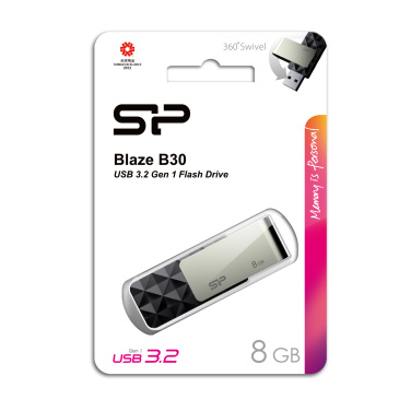 Logo trade corporate gift photo of: Pendrive Silicon Power Blaze B30 3.1