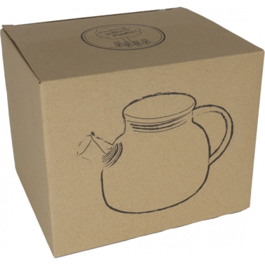 Logotrade promotional merchandise picture of: Glass jug with bamboo lid FRANKFURT 1000ml