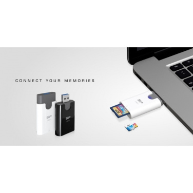 Logo trade advertising product photo of: MicroSD and SD card reader Silicon Power Combo 3.1