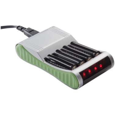 Logo trade promotional giveaways picture of: Battery charger THUNDER BAY