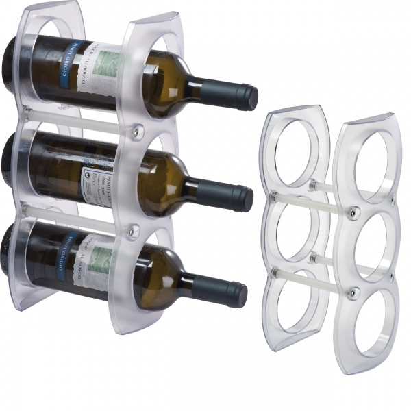 Logotrade promotional gifts photo of: Plastic wine rack MONTEGO BAY