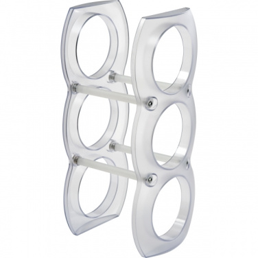 Logo trade advertising product photo of: Plastic wine rack MONTEGO BAY