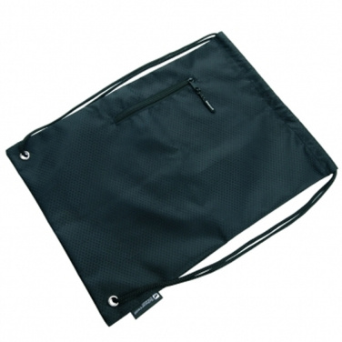 Logo trade corporate gifts picture of: Drawstring bag NUNAVUT Schwarzwolf