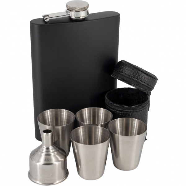 Logotrade business gifts photo of: Hip flask MADONIE Schwarzwolf