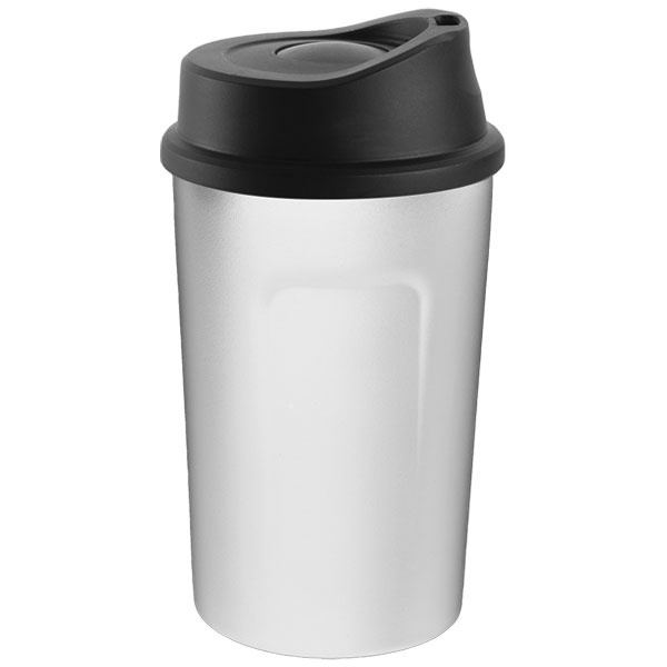 Logo trade business gifts image of: Thermo mug LIARD Schwarzwolf