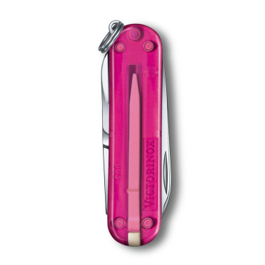 Logo trade promotional item photo of: Pocket knife Classic SD transparent Victorinox