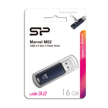 Logo trade corporate gift photo of: Pendrive Silicon Power Marvel - M02 3.2 16GB