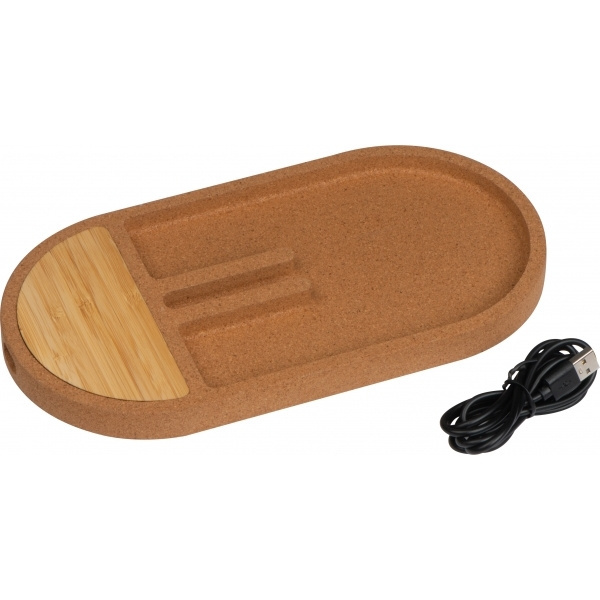 Logotrade advertising product picture of: Desk organiser with charging station LANCASTER