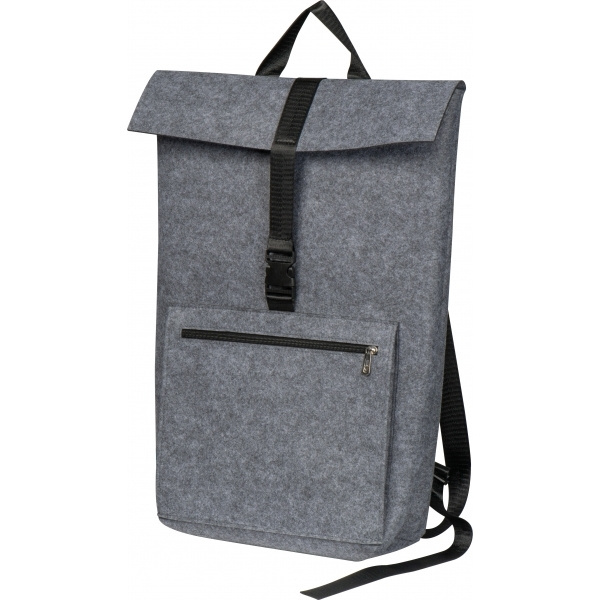 Logo trade promotional merchandise image of: RPET Felt Backpack BIRMINGHAM