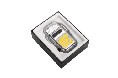 Logotrade promotional giveaway picture of: Electrical lighter CALBUCO Schwarzwolf