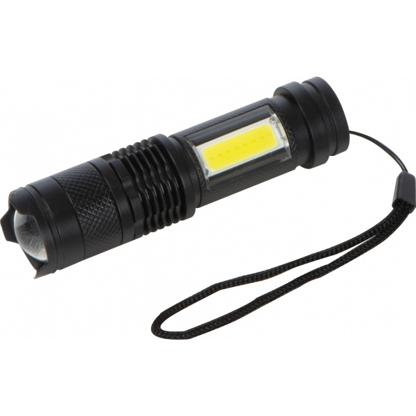 Logo trade business gift photo of: Rechargeable flashlight AARHUS