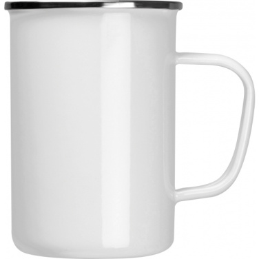Logo trade business gift photo of: Enamel cup Adelaine