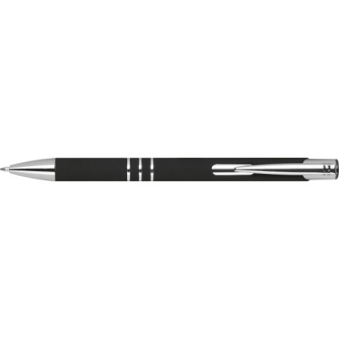 Logo trade business gift photo of: Semi gel pen soft touch DUNMORE