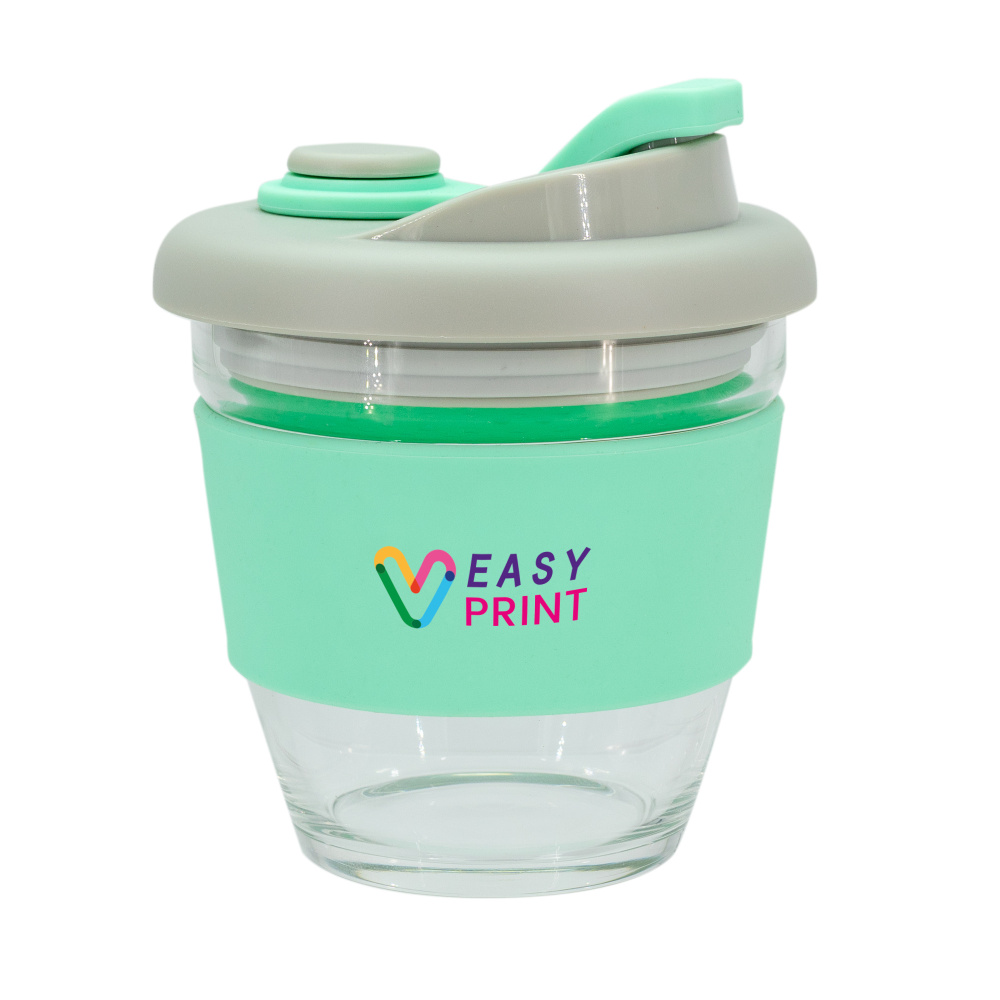 Logotrade promotional giveaway image of: Glass coffee cup 227 ml
