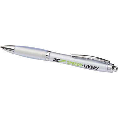 Logotrade corporate gift image of: Curvy ballpoint pen with frosted barrel and grip