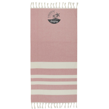 Logo trade promotional giveaways image of: Anders hammam towel 147 x 75.5 cm
