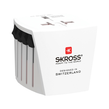 Logo trade corporate gifts image of: SKROSS World Travel Adapter MUV Micro
