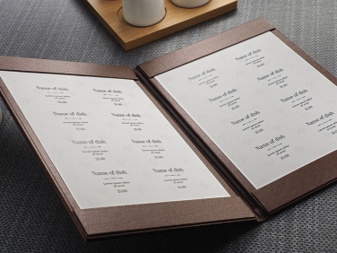 Logo trade promotional giveaways picture of: Menu cover 1719280