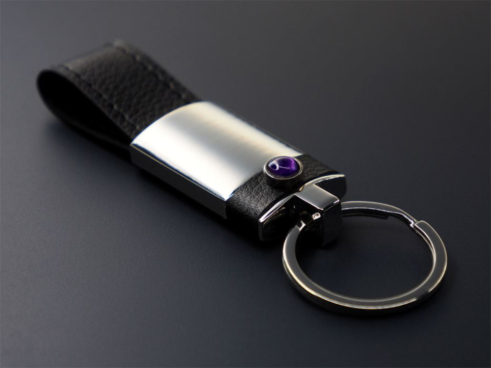 Logotrade corporate gift picture of: Amethyst Keyring 1296095