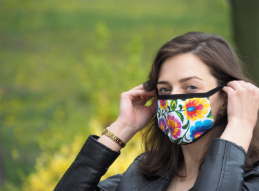Logo trade advertising products image of: MARS PRO cotton mask (size M) with pocket and HEPA filter 1380165