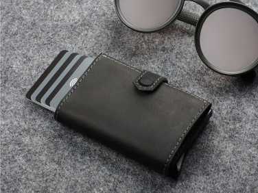 Logo trade promotional item photo of: RFID wallet - Hunter Leather 2109284