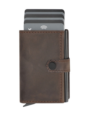 Logo trade business gifts image of: RFID wallet - Hunter Leather 2109284