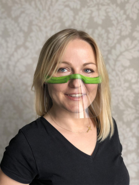 Logo trade corporate gifts image of: KALIPSO clear face shield-mask for mouth and nose 1447162