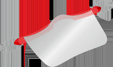 Logo trade promotional gifts picture of: KALIPSO clear face shield-mask for mouth and nose 1447162