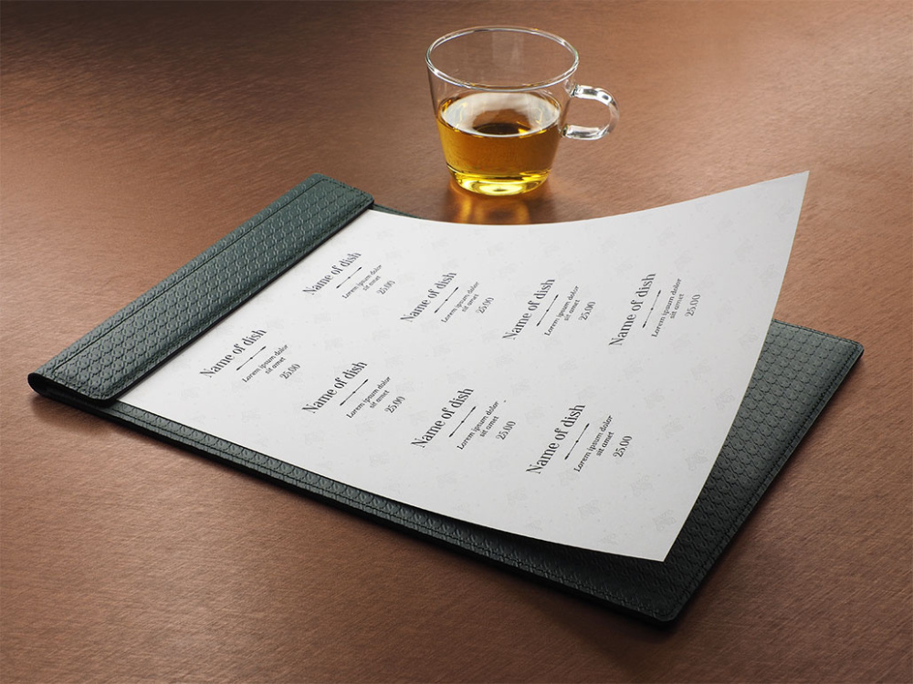 Logo trade promotional gift photo of: Menu cover 1241239