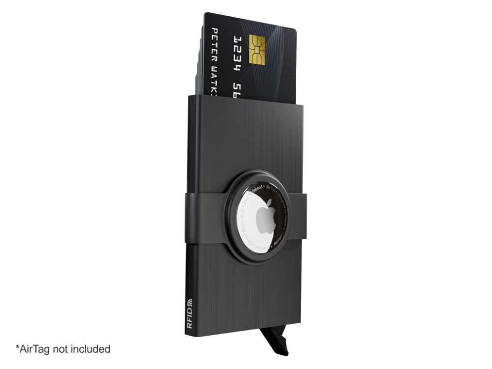 Logo trade promotional giveaways picture of: RFID credit card case with holder for AirTag 2163155