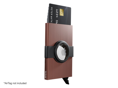 Logo trade promotional merchandise photo of: RFID credit card case with holder for AirTag 2163155