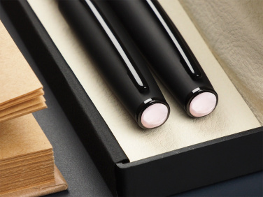 Logo trade promotional merchandise picture of: Opal stone Pen set 1286036