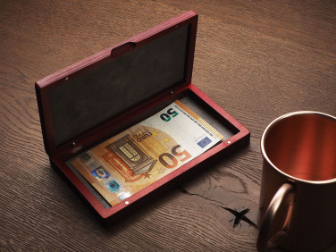 Logo trade promotional item photo of: Wooden bill box 1816121