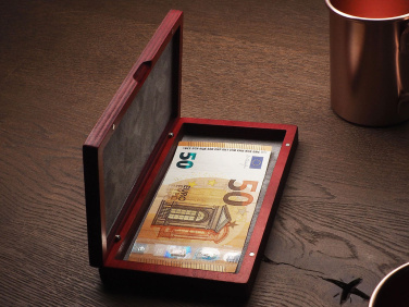 Logotrade promotional gift image of: Wooden bill box 1816121