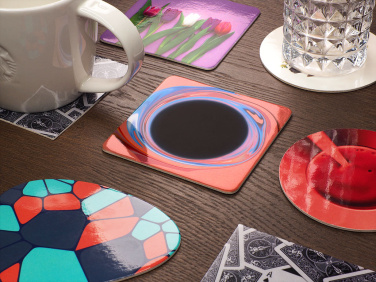 Logo trade promotional merchandise picture of: Printed paper coaster 1838117